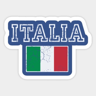 Retro Italia Flag Italian Italy Italiano Sticker